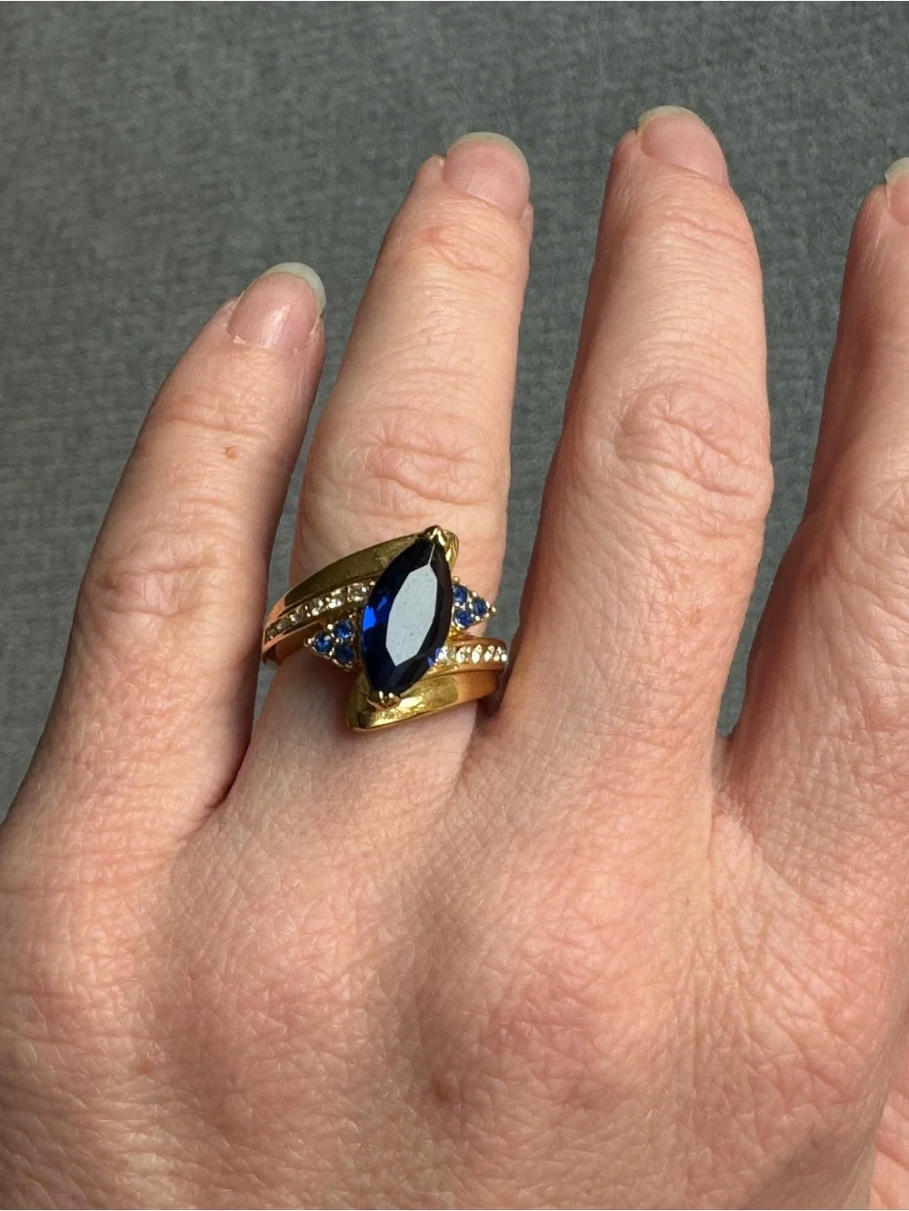 Blue Sapphire Cocktail Ring